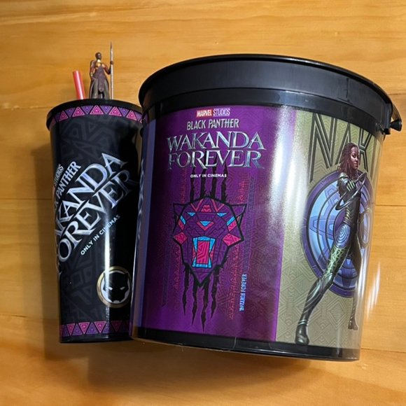 Wakanda Forever Cup and Popcorn Bucket - Picture 2 of 4